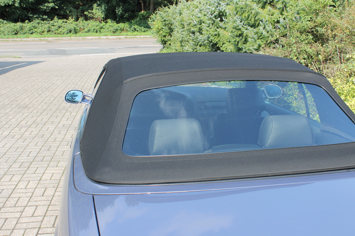BMW E36 Verdeck hi Roadster, Stoffverdeck, Kabriolett, Rückbank, Heckscheibe