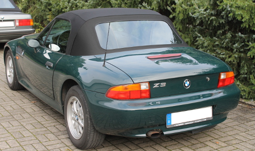 Bmw Z3 Verdeck schwarz /grün Stoßstange, Fahrzeug, Auto, Coupé, Rad
